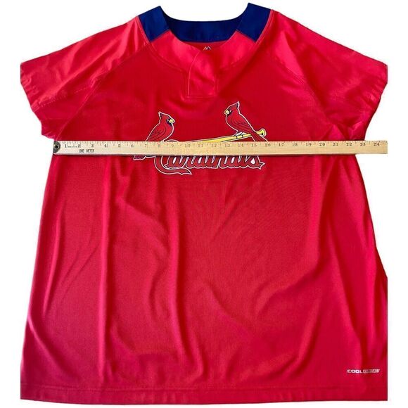 Majestic St. Louis Cardinals MLB Cool Based Jersey Adult Large Red - Picture 7 of 10